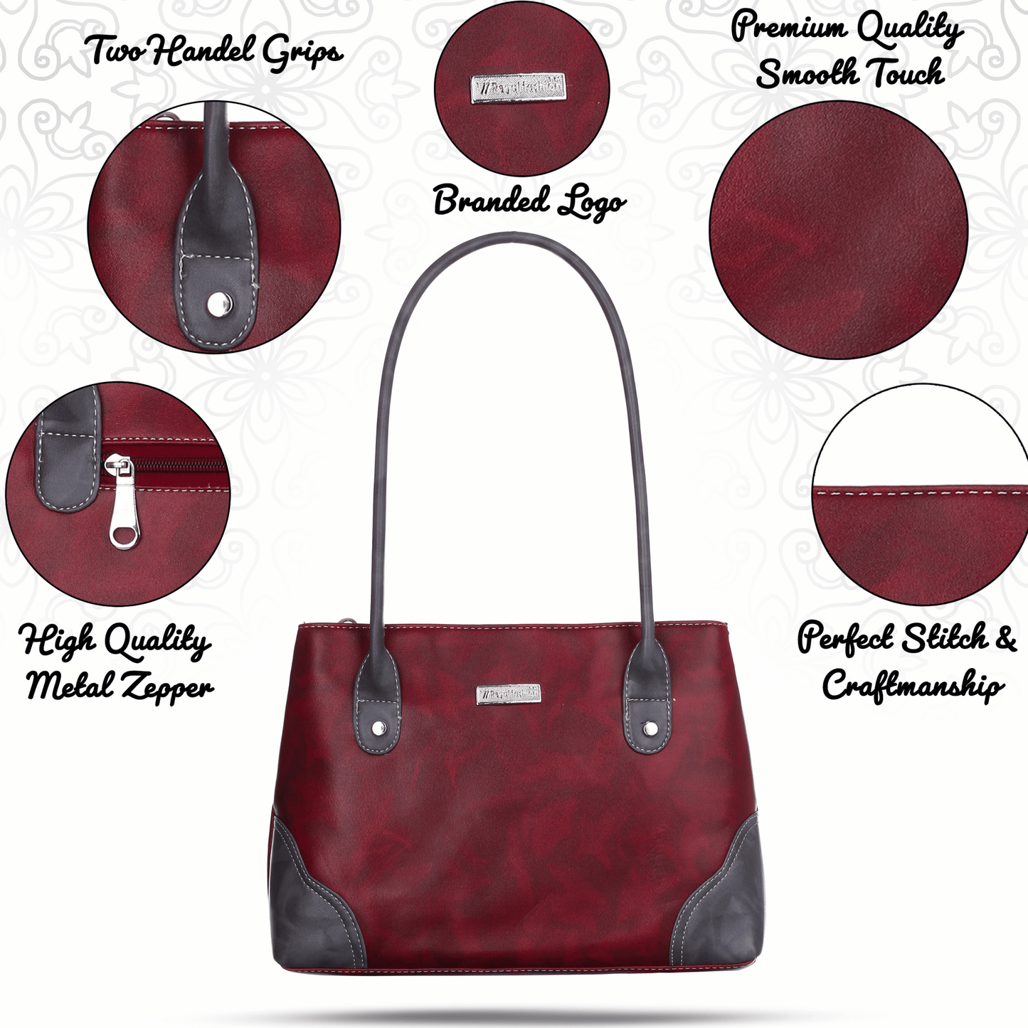 fashion Women Polyurethane Women’s Satchel Bag | Ladies Purse Handbag| Tote Bag | Shoulder Bag | Multi Colour