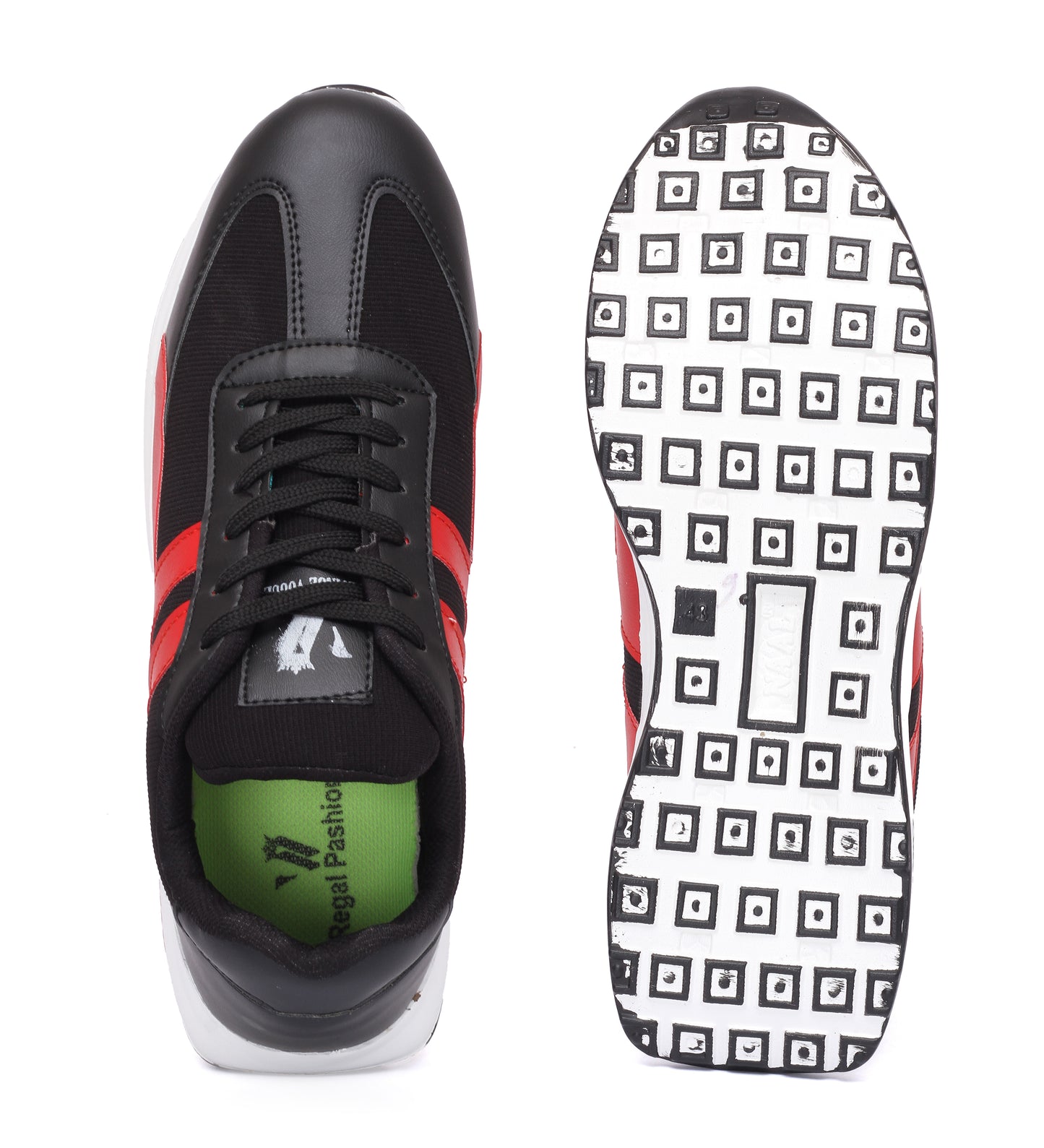 Monochrome Stride Sneakers / Black / High performance