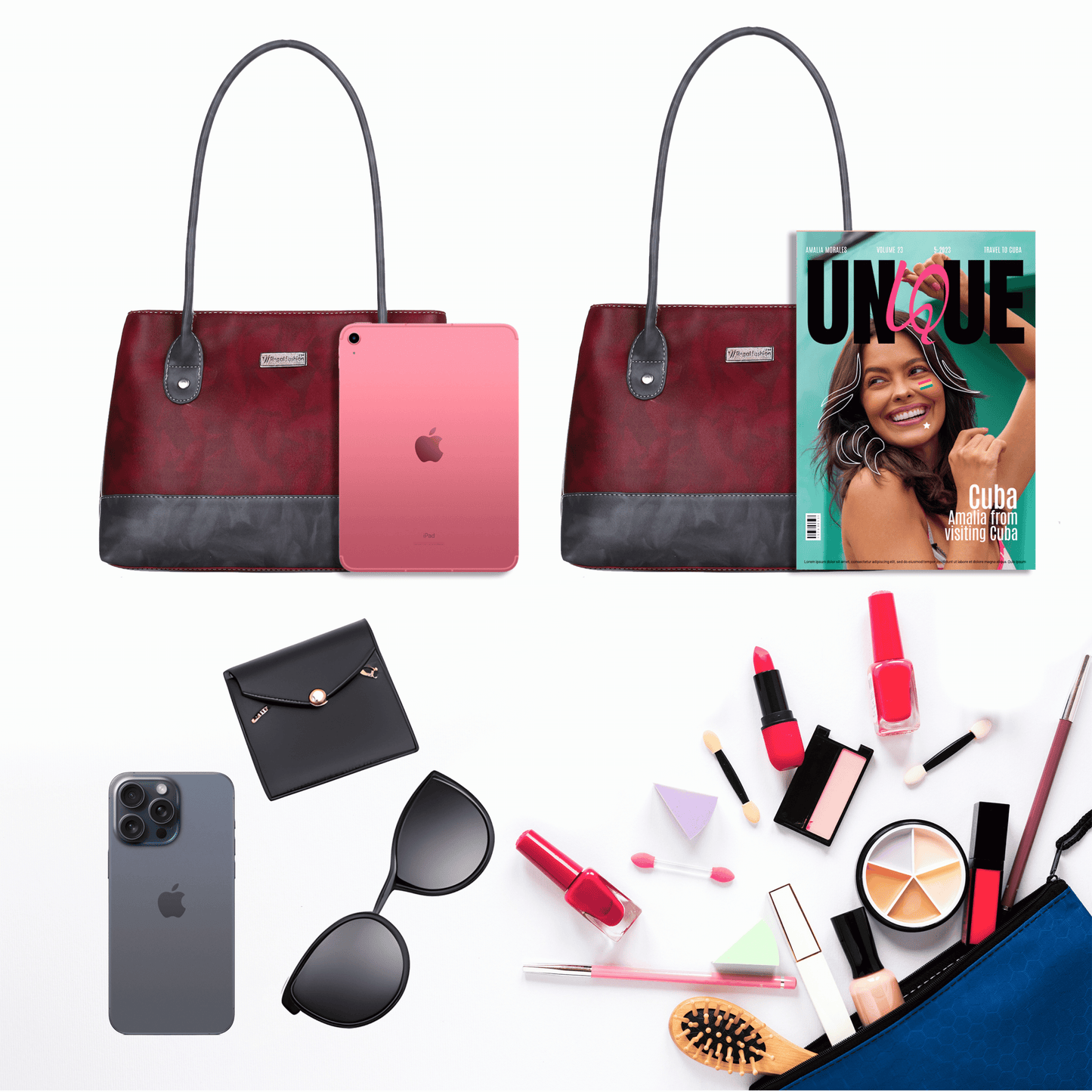 fashion Women Polyurethane Women’s Satchel Bag | Ladies Purse Handbag| Tote Bag | Shoulder Bag | Multi Colour