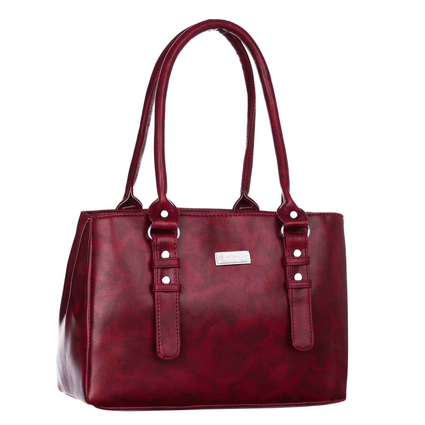 fashion Faux Leather Women’s Satchel Bag | Ladies Purse Handbag| Tote Bag | Shoulder Bag / Cherry/