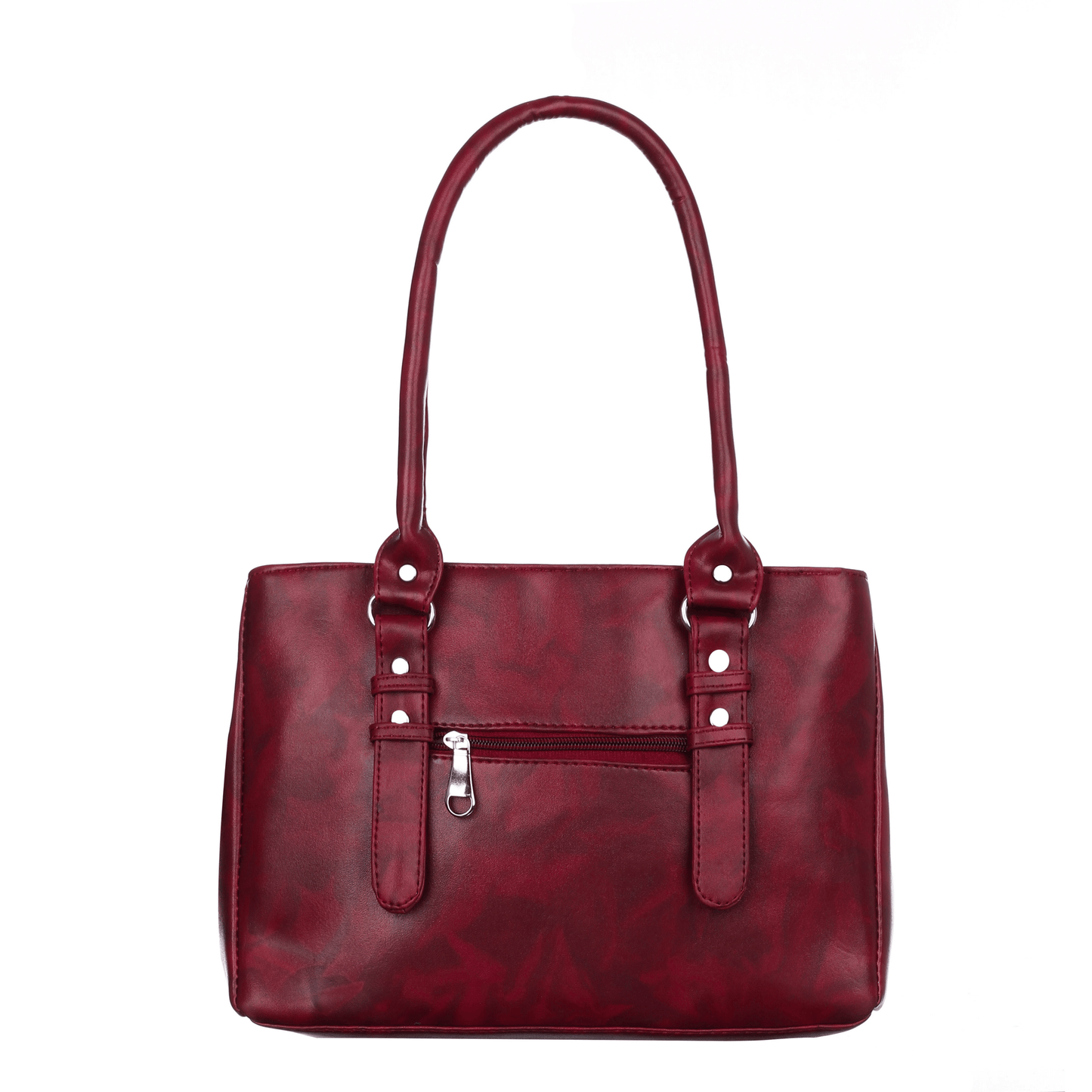 fashion Faux Leather Women’s Satchel Bag | Ladies Purse Handbag| Tote Bag | Shoulder Bag / Cherry/