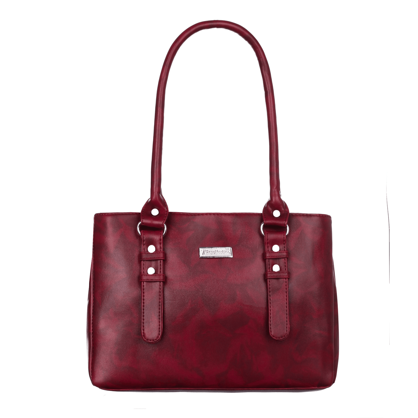fashion Faux Leather Women’s Satchel Bag | Ladies Purse Handbag| Tote Bag | Shoulder Bag / Cherry/