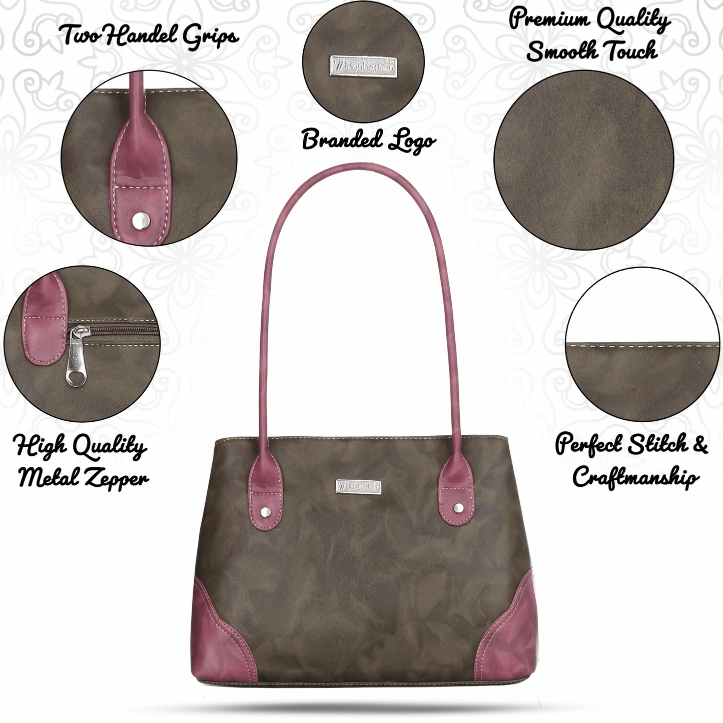 fashion Women Polyurethane Women’s Satchel Bag | Ladies Purse Handbag| Tote Bag | Shoulder Bag | Multi Colour